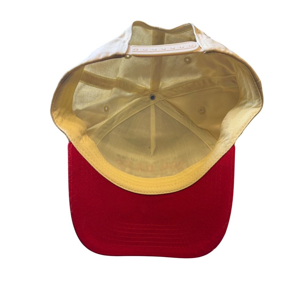 Dog Park Daywear Dog Days of Summer Trucker Hat Snapback Cream Red Embroidered - Picture 4 of 7